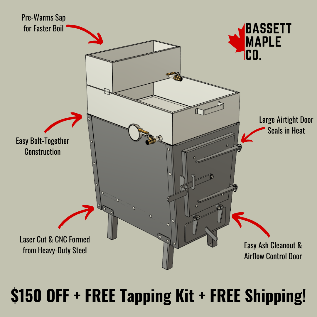 24 x 18" Flat Pan Maple Syrup Evaporator