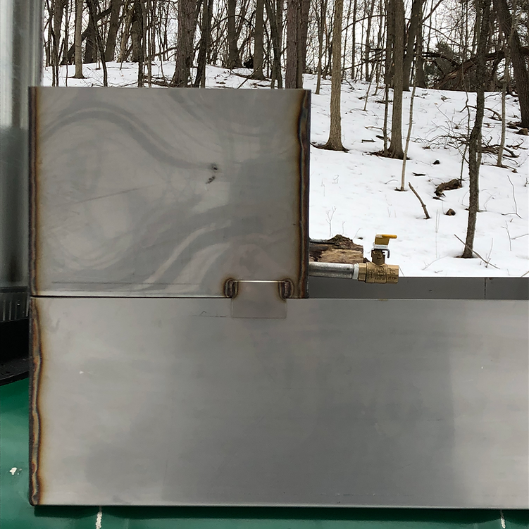 Maple Syrup Barrel Evaporator with Flat Pan and Sap Prewarmer
